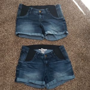 2 pair of Maternity shorts XS (0/2)